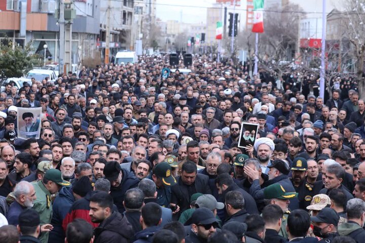 تصاویر/ تشییع پیکر مطهر سردار سرتیپ دوم پاسدار شهید علی زینالی توسط مردم انقلابی و شهیدپرور شهرستان خوی