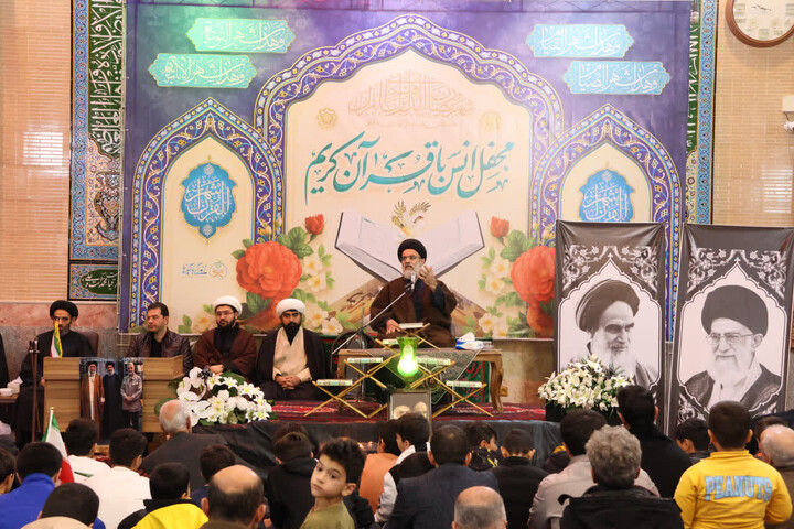 حوزه / محفل انس با قرآن کریم و اجتماع عزاداران شهر خلجان