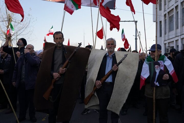 تصاویر/ تشییع باشکوه شهدای گیلانی جنگ آمریکایی _ صهیونی