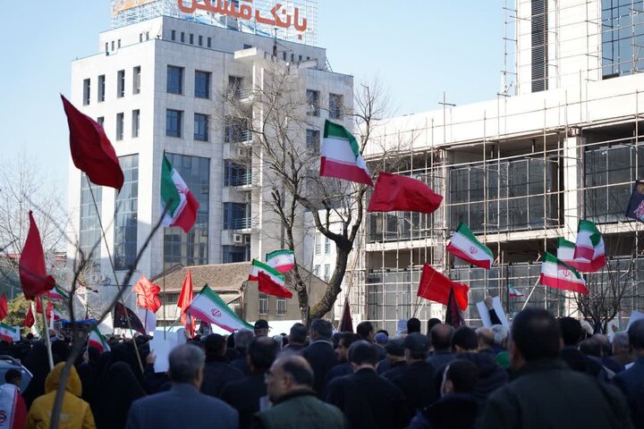 تصاویر/ تشییع باشکوه شهدای گیلانی جنگ آمریکایی _ صهیونی