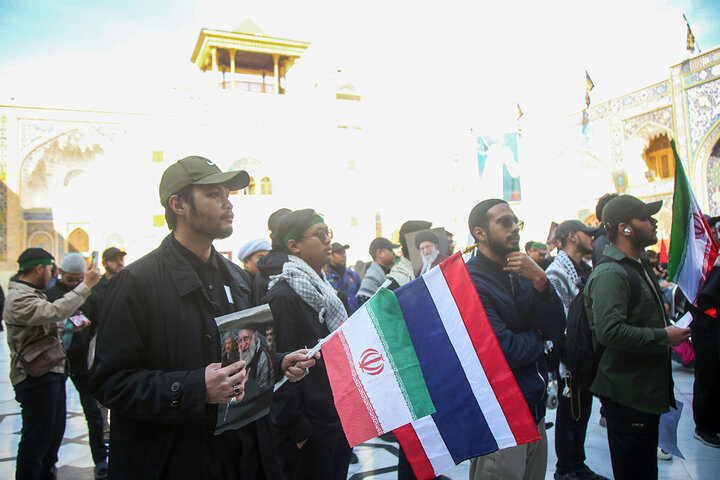 تجدید پیمان اندونزیایی‌ها و تایلندی‌های مقیم ایران با آرمان‌های رهبر شهید انقلاب
