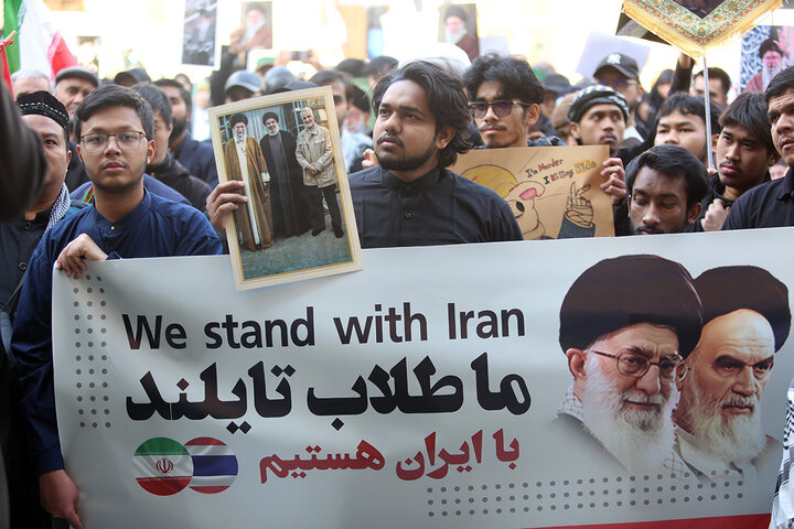 تجدید پیمان اندونزیایی‌ها و تایلندی‌های مقیم ایران با آرمان‌های رهبر شهید انقلاب