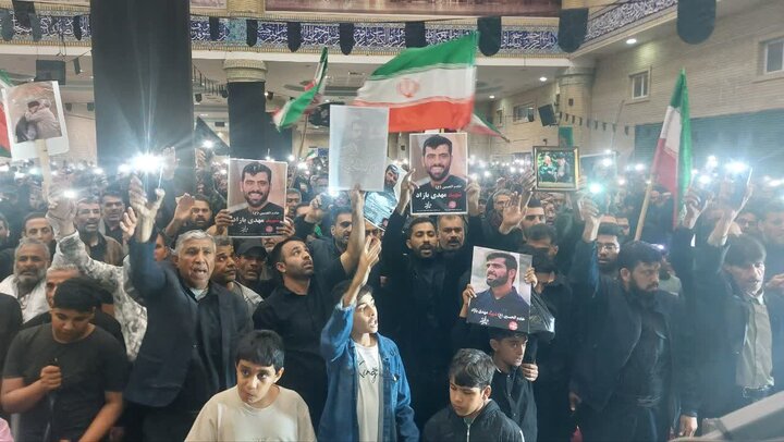 تصاویر/ وداع با شهید مدافع وطن در کنگان