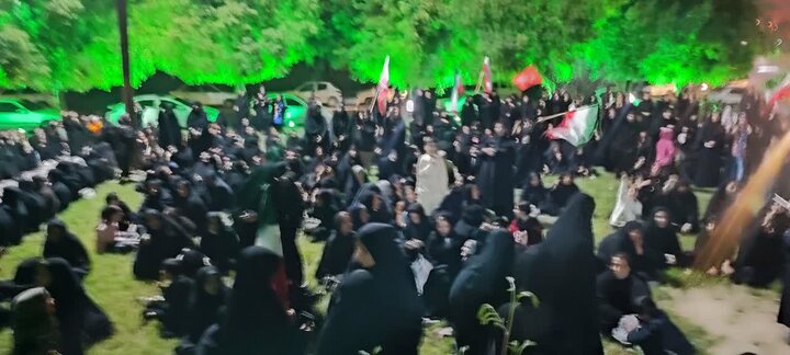 تصاویر/ تجمع مردم بندر ریگ در محکومیت تجاوز آمریکایی صهیونی