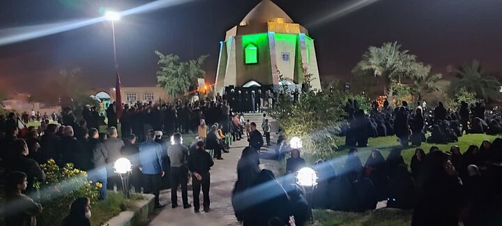 تصاویر/ تجمع مردم بندر ریگ در محکومیت تجاوز آمریکایی صهیونی