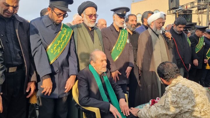 تصاویر/مراسم تشییع و خاکسپاری شهید مدافع وطن سرهنگ پاسدارسید محمد میرحسینی بیدگلی