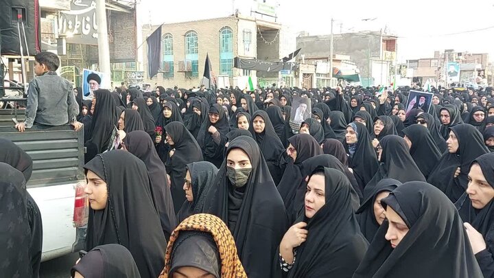 تصاویر/مراسم تشییع و خاکسپاری شهید مدافع وطن سرهنگ پاسدارسید محمد میرحسینی بیدگلی