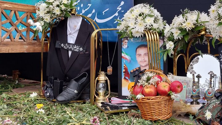 تصاویر/مراسم تشییع و خاکسپاری شهید مدافع وطن سرهنگ پاسدارسید محمد میرحسینی بیدگلی
