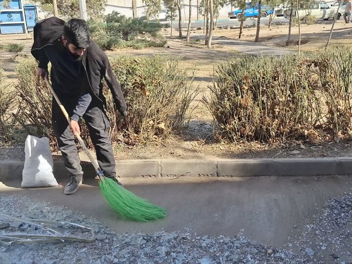 تصاویر| حضور میدانی طلاب جهادی یاسوج در قلب تهران پس از تجاوز صهیونی–آمریکایی