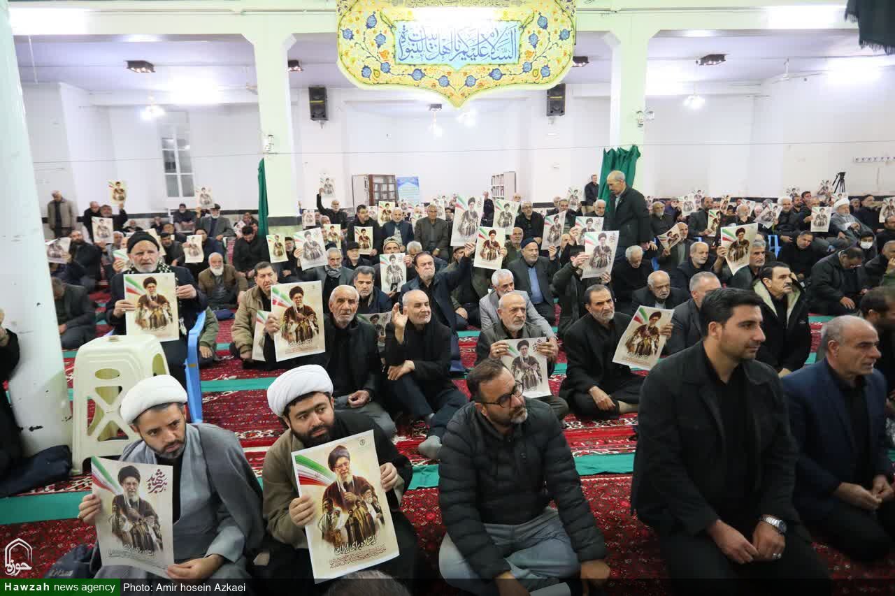 تصاویر / مراسم سوگواری شهادت امام خامنه‌ای در مسجد جامع همدان