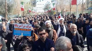 تصاویر/ راهپیمایی محکومیت جنایات آمریکا و رژیم صهیونسیتی در آران وبیدگل