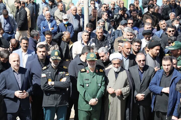 تصاویر/ پیکر شهید امین اورنگ و شهید علیرضا آزم تشییع شد
