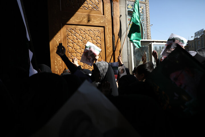 عزاداری افغانستانی‌های مقیم قم در سوگ شهادت رهبر انقلاب
