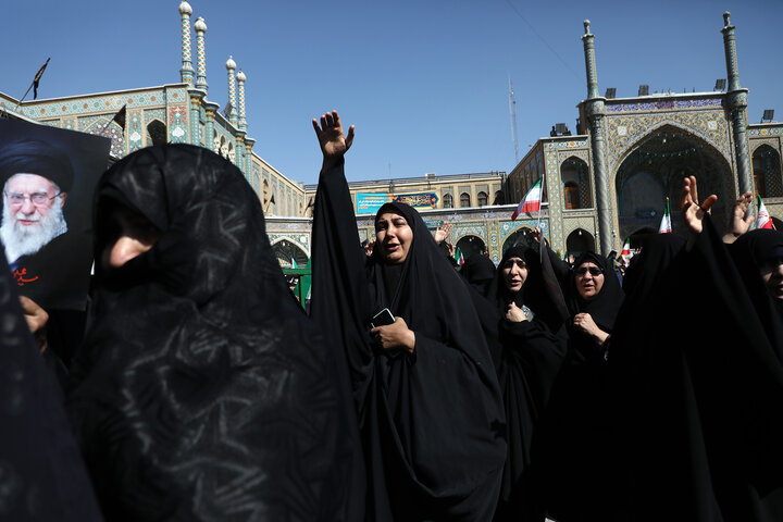 عزاداری افغانستانی‌های مقیم قم در سوگ شهادت رهبر انقلاب