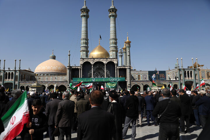 عزاداری افغانستانی‌های مقیم قم در سوگ شهادت رهبر انقلاب