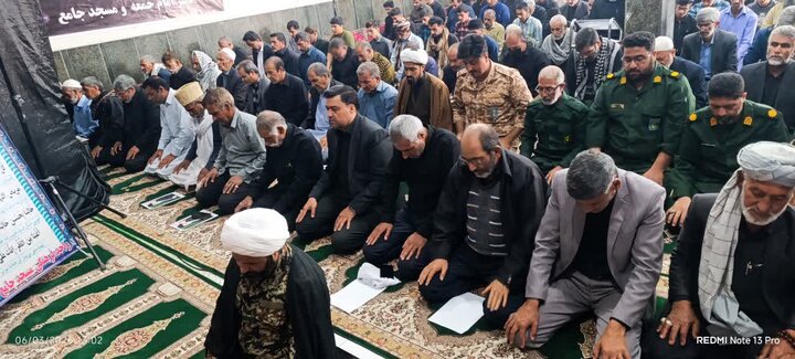 تصاویر/ آیین عبادی سیاسی نماز جمعه شهرستان بنجار