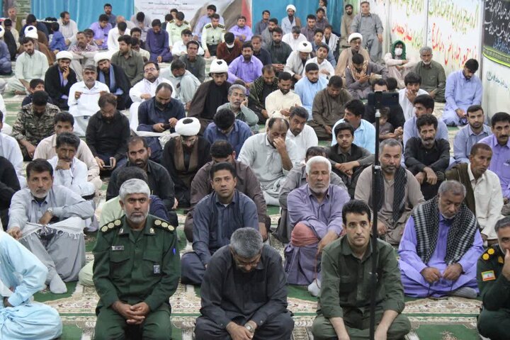تصاویر/ آیین عبادی سیاسی نماز جمعه شهرستان دلگان