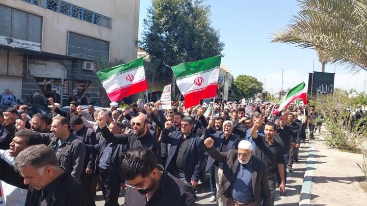 تصاویر/ راهپیمایی خون خواهی رهبر شهید انقلاب در بوشهر