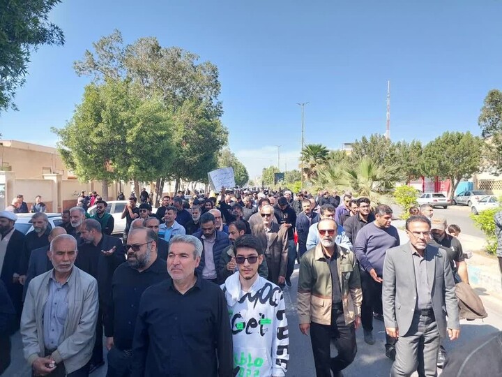 تصاویر/ راهپیمایی خون خواهی رهبر شهید انقلاب در بوشهر