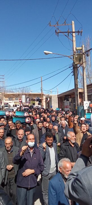 تصاویر/ راهپیمایی محکومیت جنایات بی سابقه آمریکا و رژیم صهیونیستی مردم جوشقان قالی