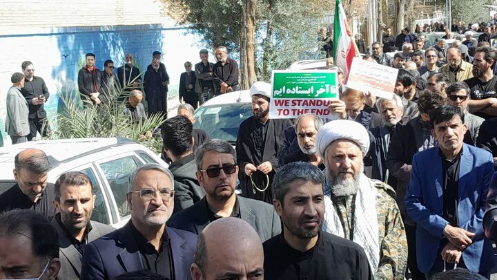 تصاویر/ راهپیمایی محکومیت جنایات بی‌سابقه آمریکا و رژیم صهیونسیتی در آران وبیدگل