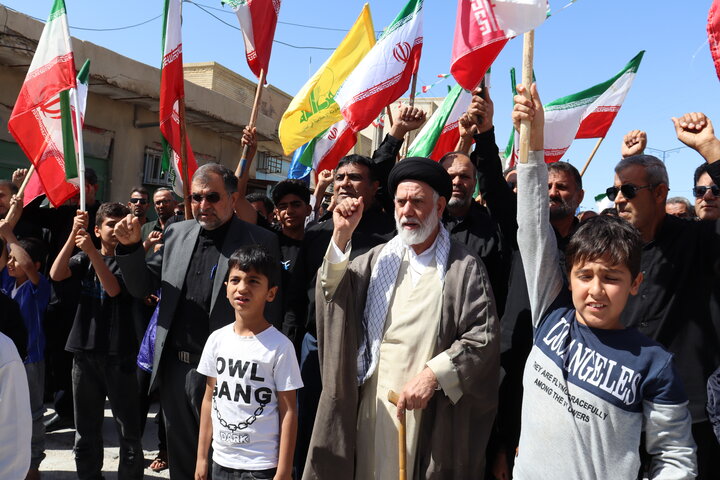 تصاویر/ راهپیمایی باشکوه دیّری‌ها در حمایت از نظام اسلامی