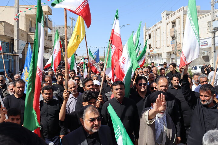 تصاویر/ راهپیمایی باشکوه دیّری‌ها در حمایت از نظام اسلامی