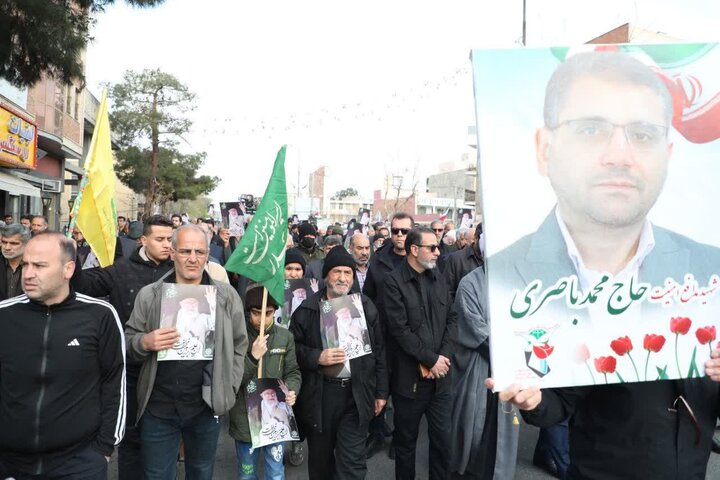 تصاویر/ تشییع پیکر پاک شهیدان شایان تبریزی امجد، حمید حافظی و محمد باصری