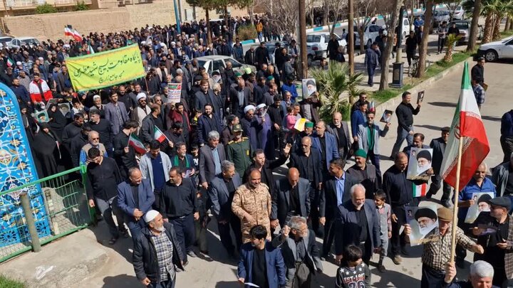 تصاویر/ حماسه زارچی ها در نماز جمعه و راهپیمایی سراسری۱۴اسفند۱۴۰۴