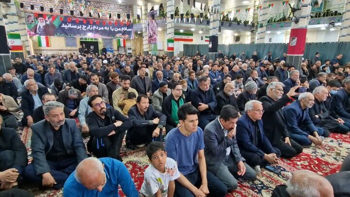 تصاویر/ حماسه زارچی ها در نماز جمعه و راهپیمایی سراسری۱۴اسفند۱۴۰۴