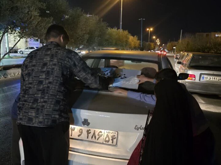 تصاویر/ برپایی موکب «میثاق با امام شهید» بانوان حوزوی یزد