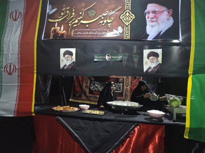 تصاویر/ برپایی موکب «میثاق با امام شهید» بانوان حوزوی یزد