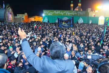 تصاویر/ اجتماع حماسی مردم اردکان در خونخواهی رهبر شهید وتشییع شهید رمضان