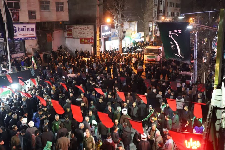 هفتمین شب خونخواهی امام شهید  توسط مردم انقلابی کمال شهر