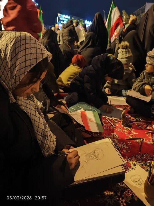 تصاویر / برپایی کارگاه کودک و نوجوان  با نام و یاد رهبر شهید میهن اسلامی