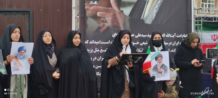 تصاویر/ تجمع بانوان ماکویی در محکومیت جنایات رژیم صهیونسیتی _ امریکایی