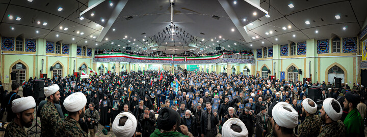 تصاویر/مراسم بزرگداشت امام شهید آیت الله سید علی حسینی خامنه ای در همدان