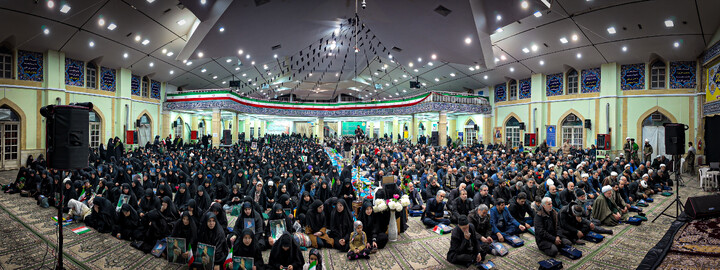تصاویر/مراسم بزرگداشت امام شهید آیت الله سید علی حسینی خامنه ای در همدان