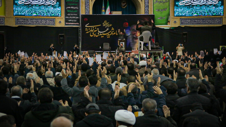 تصاویر/مراسم بزرگداشت امام شهید آیت الله سید علی حسینی خامنه ای در همدان