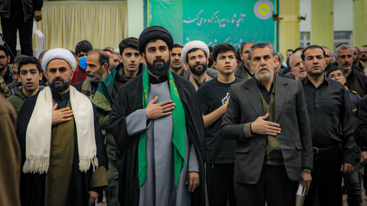تصاویر/مراسم بزرگداشت امام شهید آیت الله سید علی حسینی خامنه ای در همدان