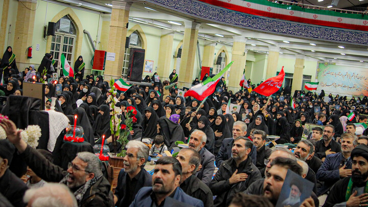 تصاویر/مراسم بزرگداشت امام شهید آیت الله سید علی حسینی خامنه ای در همدان