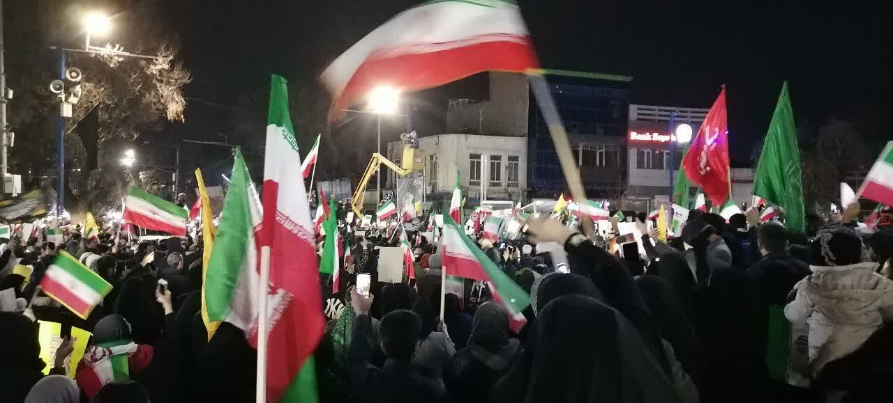 فیلم| خروش مردم انقلابی ارومیه در سوگ شهادت سیدالشهدای ایران