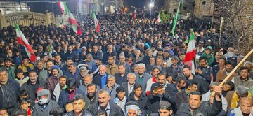 فیلم| طنین فریاد "حیدر حیدر" در اجتماع باشکوه مردم لردگان