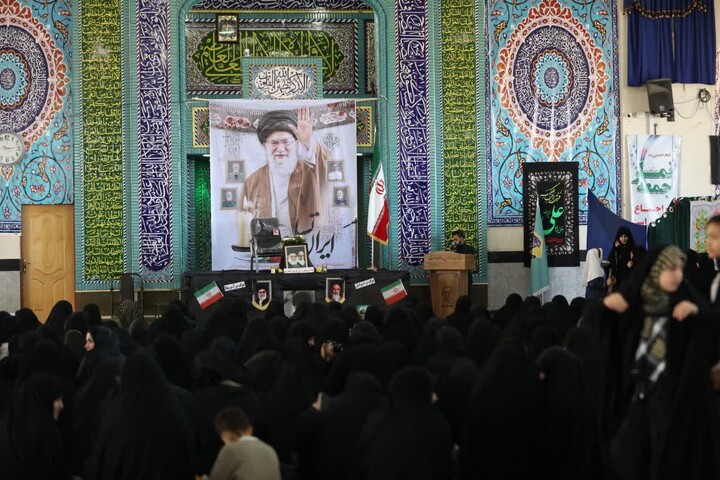 تصاویر / تجمع بانوان بهاری در جهت خونخواهی قائد امت