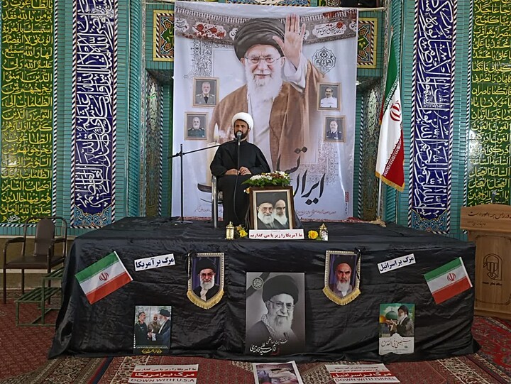 تصاویر / تجمع بانوان بهاری در جهت خونخواهی قائد امت