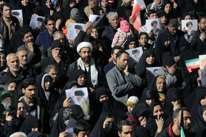تصاویر| وداع با شهید حسین محمدآبادی در میدان ابوذر بیرجند