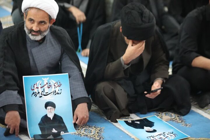 تصاویر/ طنین انتقام خواهی  مردم عزادار پارسیان