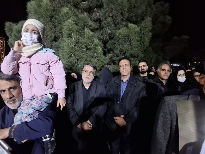 تصاویر | مراسم وداع شهدای حمله جنایتکارانه آمریکایی و صهیونی در کاشان
