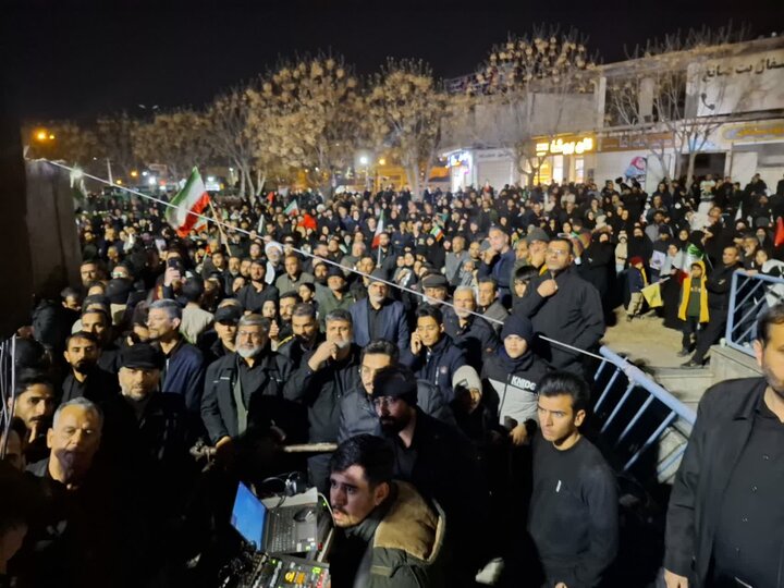 تصاویر | مراسم وداع شهدای حمله جنایتکارانه آمریکایی و صهیونی در کاشان
