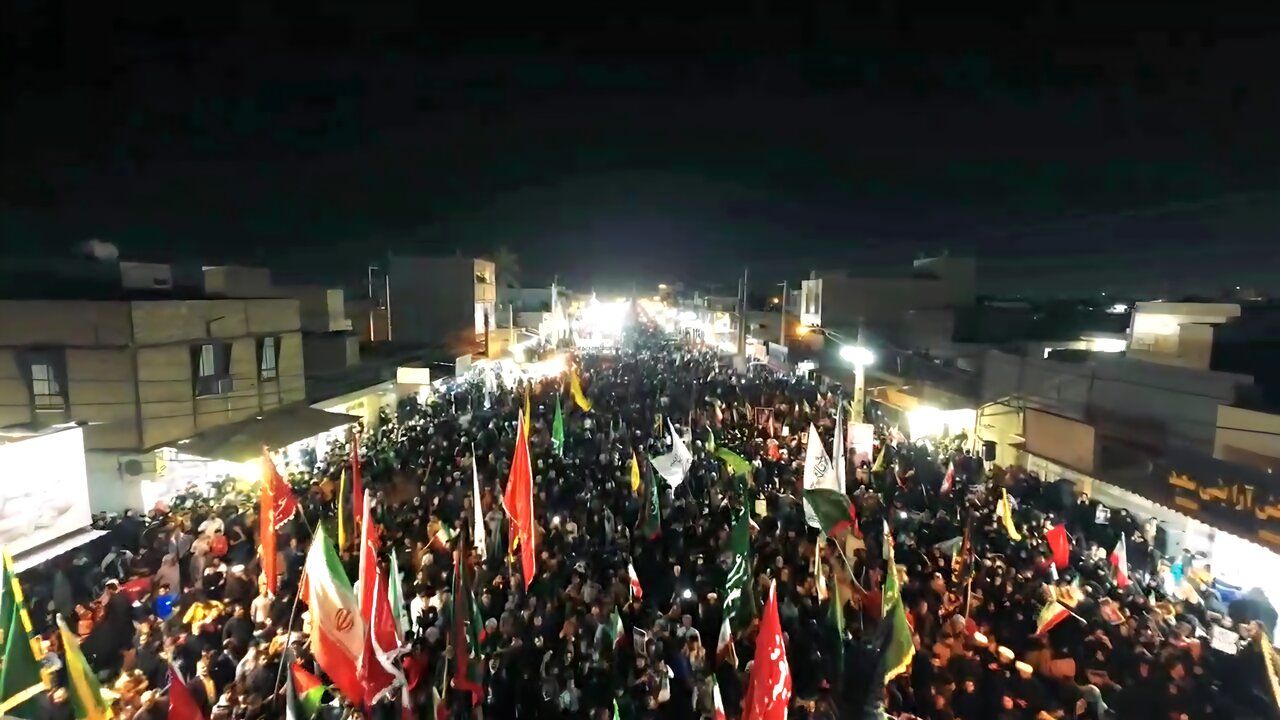 فیلم|تجمع عشائر عرب اهواز در بیعت با آرمان های انقلاب اسلامی